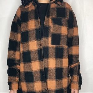 Plaid Hooded Jacket